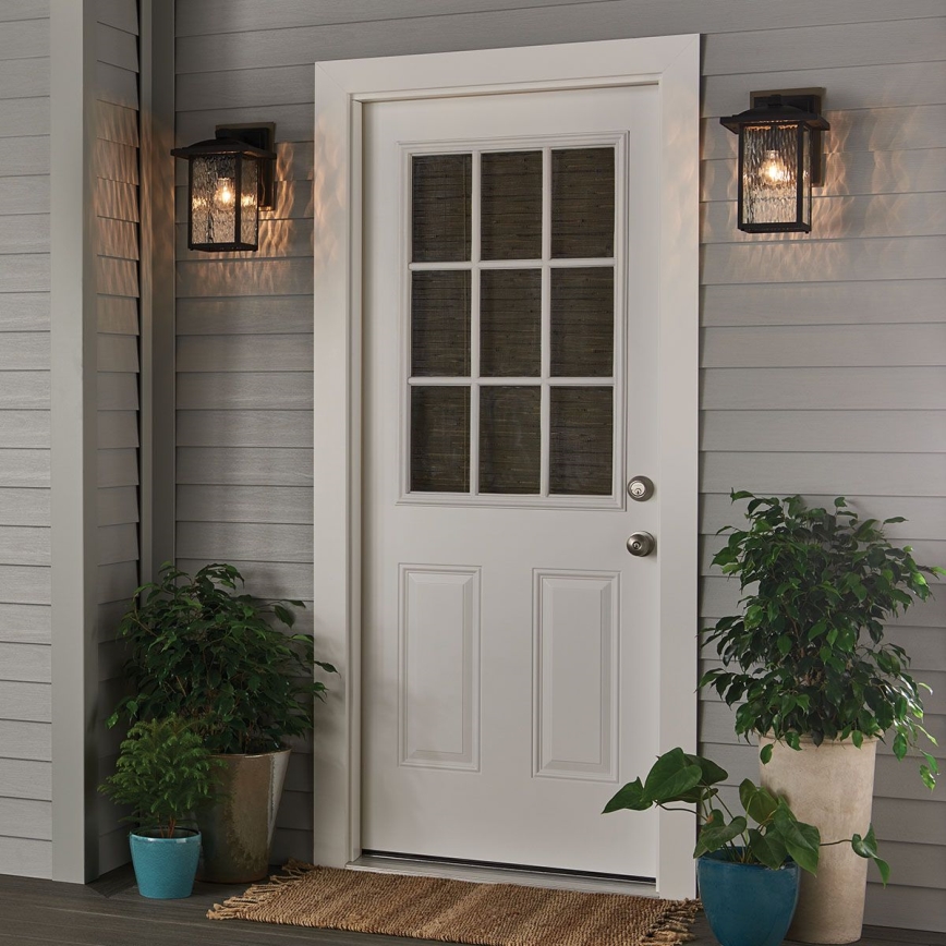 Kichler - Outdoor wall light CAPPANNA 1xE27/60W/230V IP44 black
