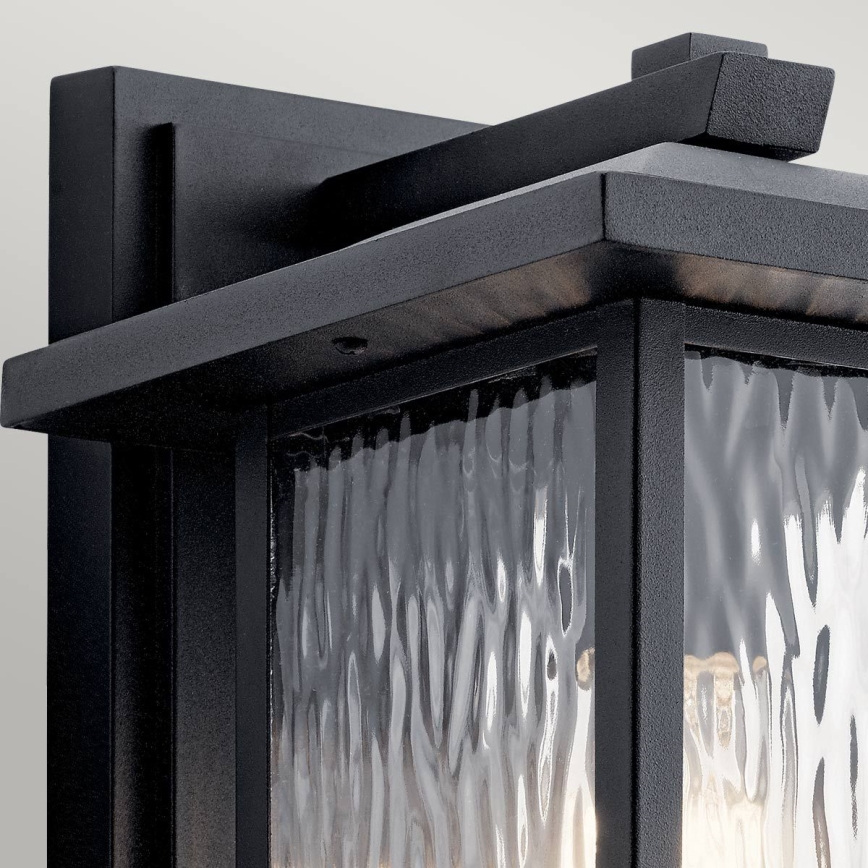 Kichler - Outdoor wall light CAPPANNA 1xE27/60W/230V IP44 black