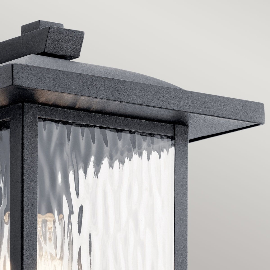 Kichler - Outdoor wall light CAPPANNA 1xE27/60W/230V IP44 black