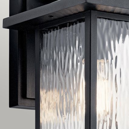 Kichler - Outdoor wall light CAPPANNA 1xE27/60W/230V IP44 black