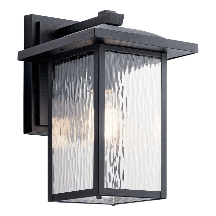 Kichler - CAPPANNA M Outdoor Wall Light 1xE27/60W/230V IP44 Black