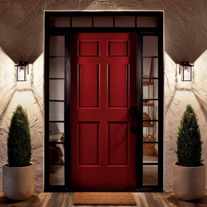 Kichler - Outdoor wall light CAPPANNA 1xE27/60W/230V IP44 black