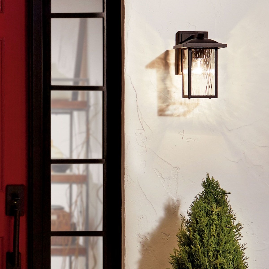 Kichler - Outdoor wall light CAPPANNA 1xE27/60W/230V IP44 black