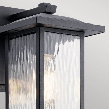 Kichler - Outdoor wall light CAPPANNA 1xE27/60W/230V IP44 black