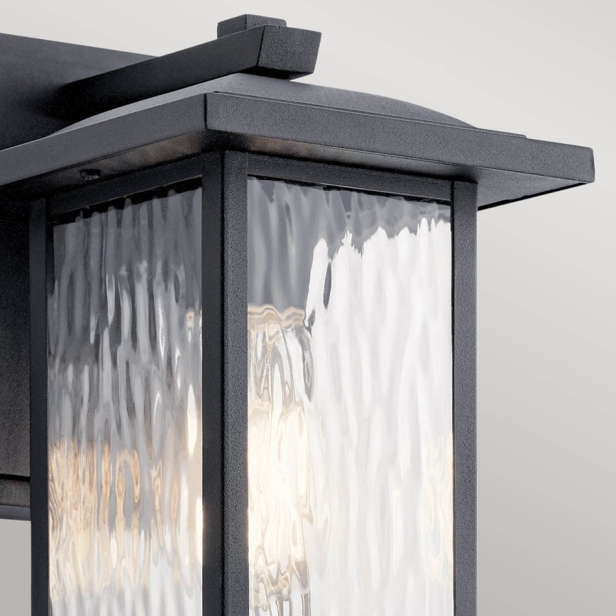 Kichler - Outdoor wall light CAPPANNA 1xE27/60W/230V IP44 black