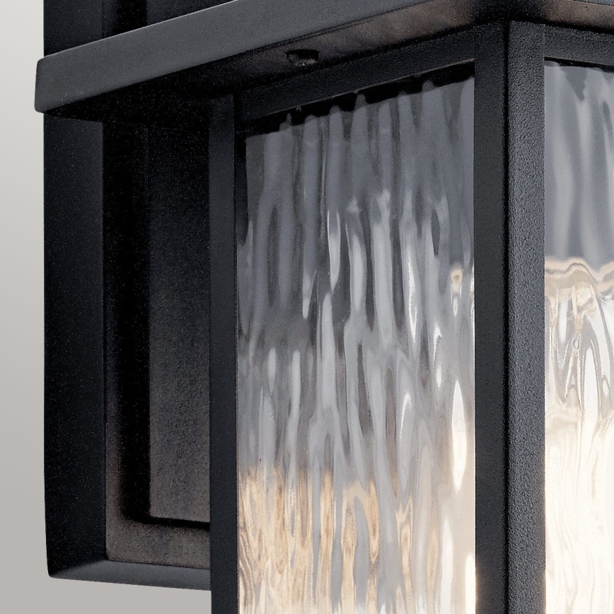Kichler - Outdoor wall light CAPPANNA 1xE27/60W/230V IP44 black