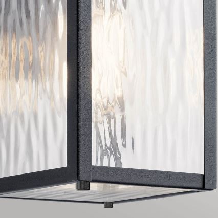 Kichler - Outdoor wall light CAPPANNA 1xE27/60W/230V IP44 black