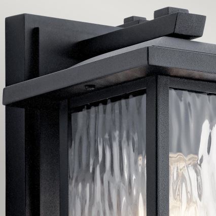 Kichler - Outdoor wall light CAPPANNA 1xE27/60W/230V IP44 black