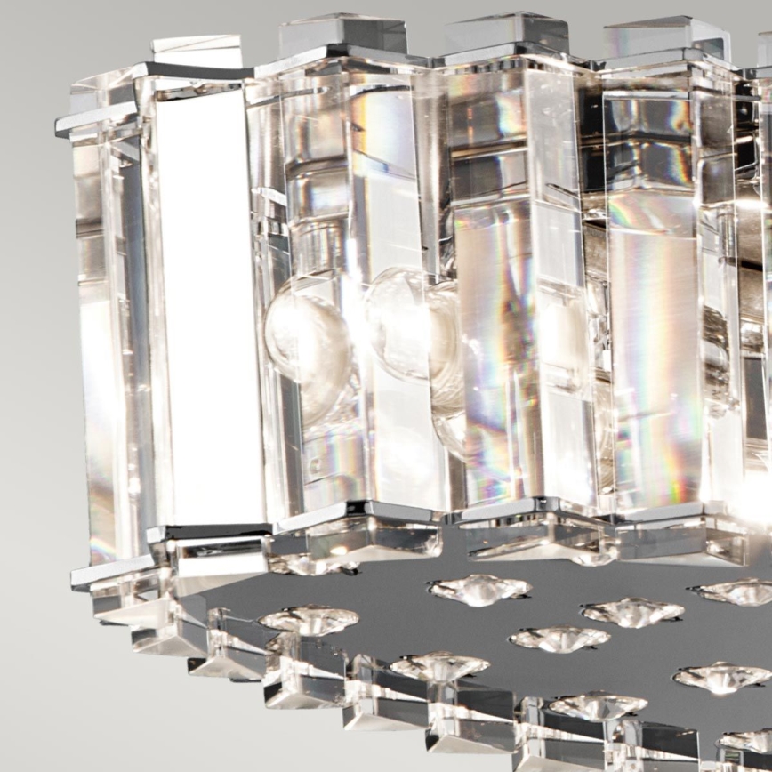 Kichler - LED Bathroom chandelier on a string CRYSTAL SKYE 12xG9/3W/230V IP44