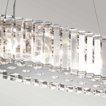 Kichler - LED Bathroom chandelier on a string CRYSTAL SKYE 8xG9/3W/230V IP44