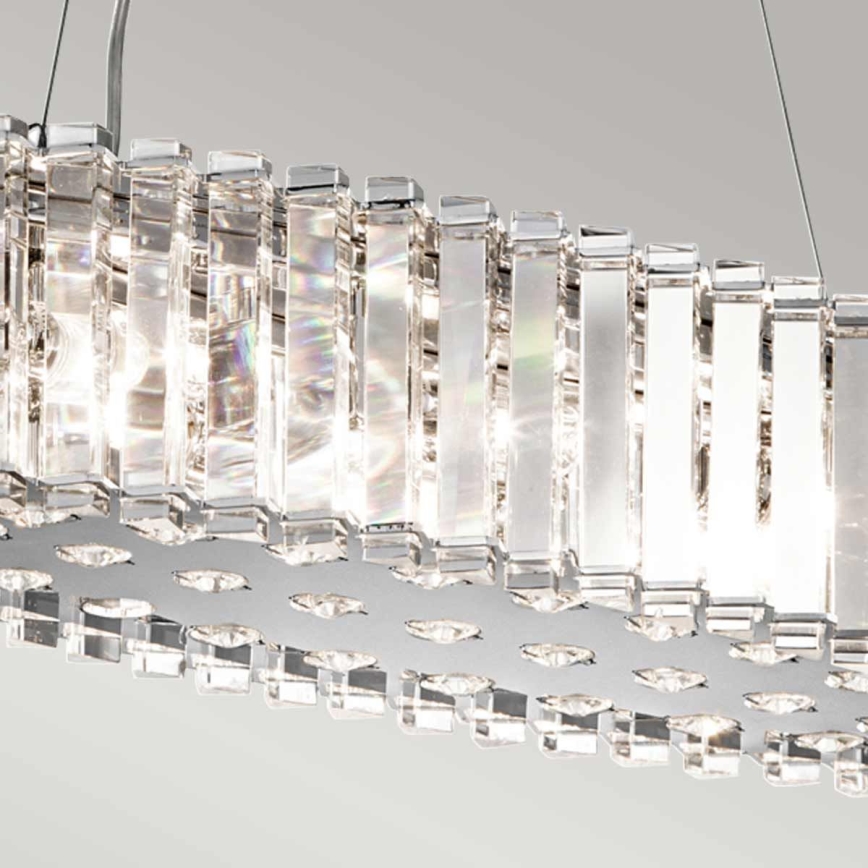 Kichler - LED Bathroom chandelier on a string CRYSTAL SKYE 8xG9/3W/230V IP44