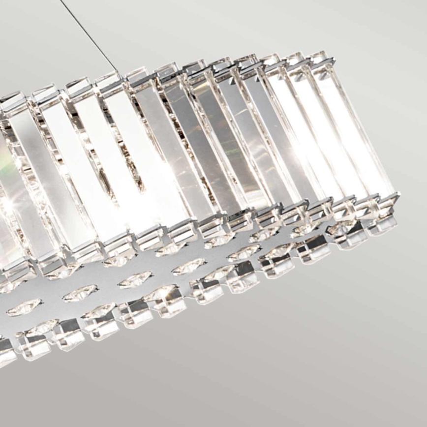 Kichler - LED Bathroom chandelier on a string CRYSTAL SKYE 8xG9/3W/230V IP44