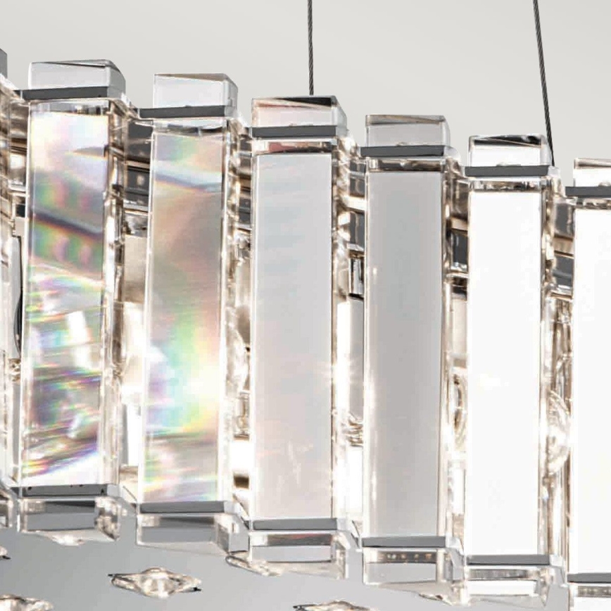 Kichler - LED Bathroom chandelier on a string CRYSTAL SKYE 8xG9/3W/230V IP44