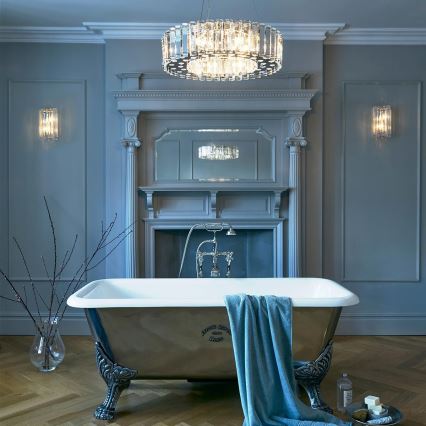 Kichler - LED Bathroom chandelier on a string CRYSTAL SKYE 8xG9/3W/230V IP44