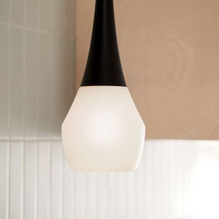 Kichler - DEELA rod pendant 1x E27/60W/230V Ø 17.8 cm, Black