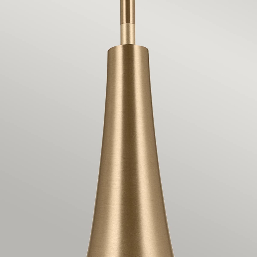 Kichler - Chandelier on a pole DEELA 1xE27/60W/230V d. 17,8 cm brass