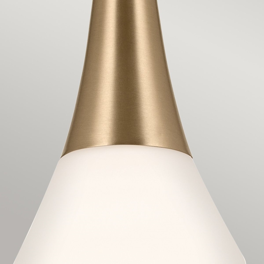 Kichler - Chandelier on a pole DEELA 1xE27/60W/230V d. 17,8 cm brass
