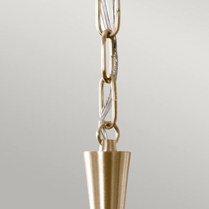 Kichler - Chandelier on a chain DELAROSA 1xE27/60W/230V black/brass