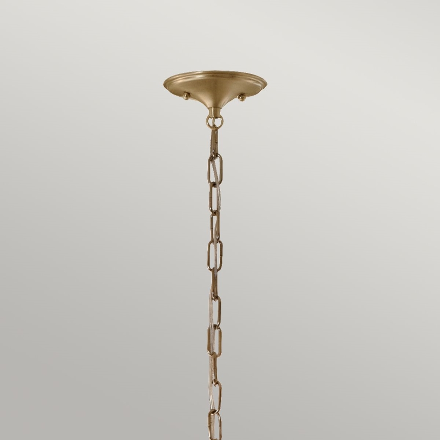 Kichler - Chandelier on a chain DELAROSA 1xE27/60W/230V black/brass