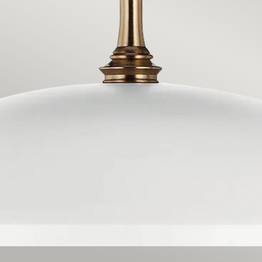 Kichler - Chandelier on a chain DELAROSA 1xE27/60W/230V white/brass