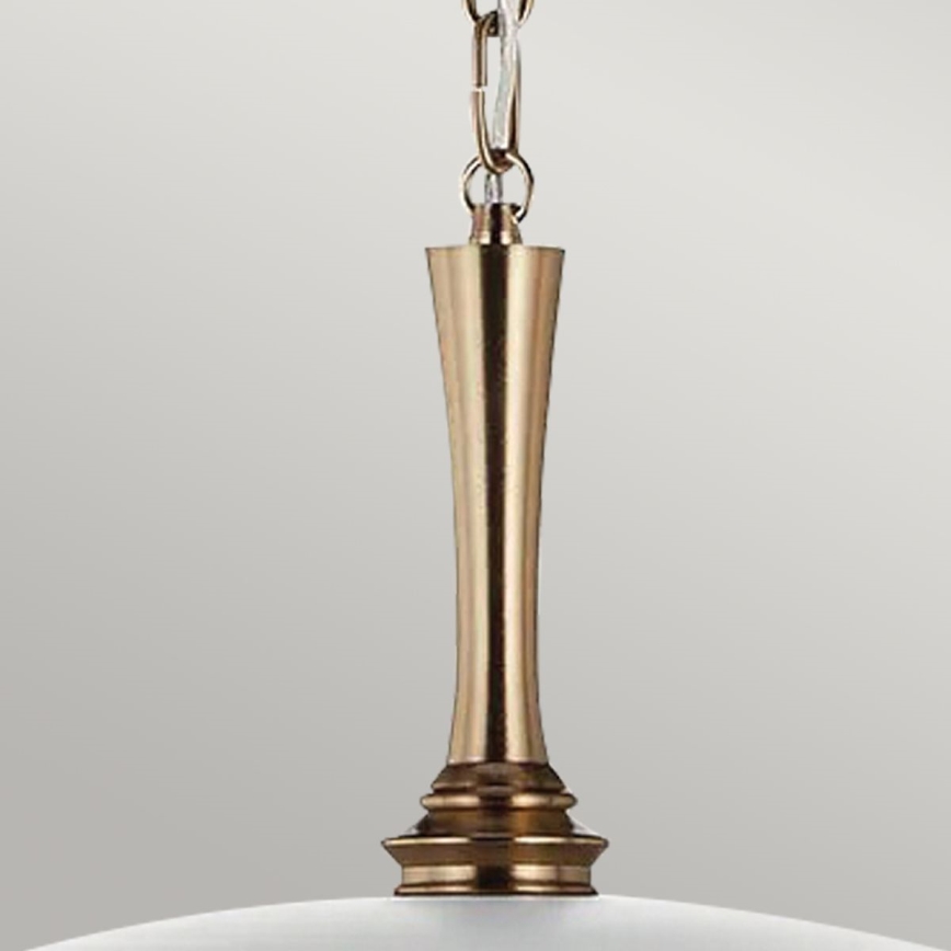 Kichler - Chandelier on a chain DELAROSA 1xE27/60W/230V white/brass