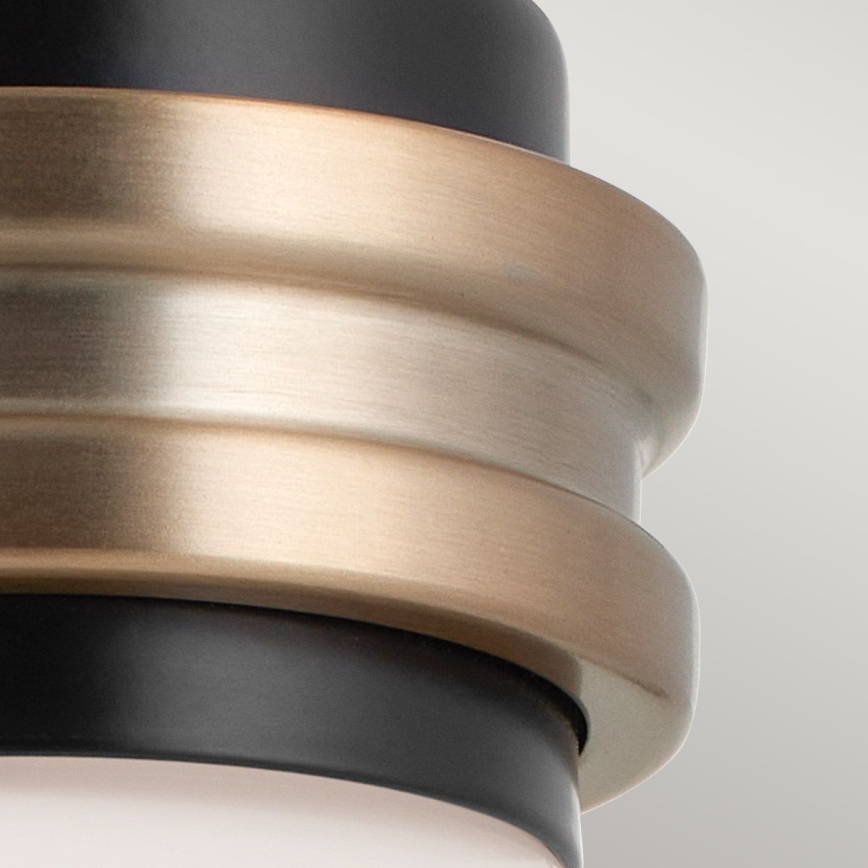 Kichler - LED Bathroom wall lamp FARUM 1xG9/3W/230V IP44 black/brass