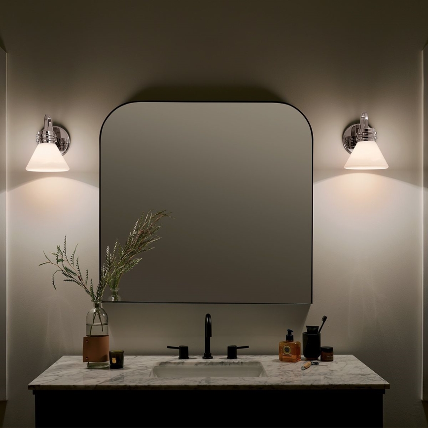 Kichler - LED Bathroom wall lamp FARUM 1xG9/3W/230V IP44 shiny chrome