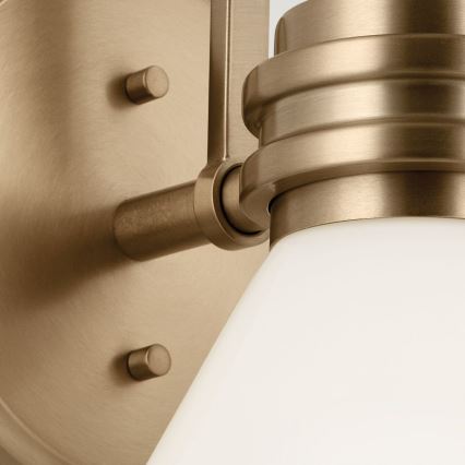 Kichler - LED Bathroom wall lamp FARUM 1xG9/3W/230V IP44 brass