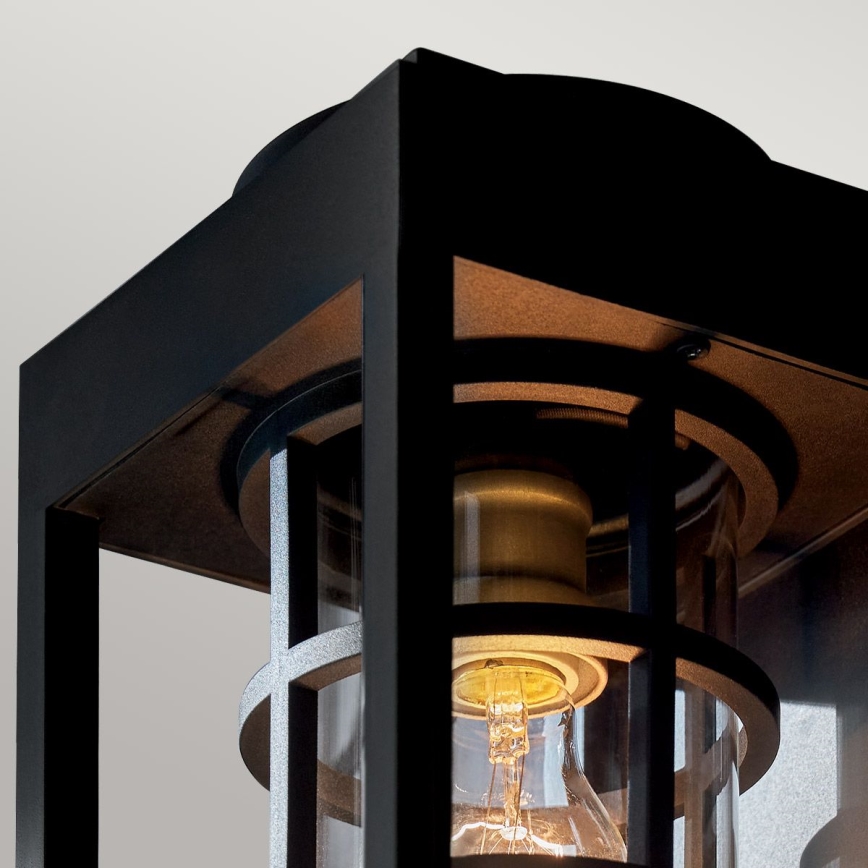 Kichler - Outdoor wall light HONE 1xE27/60W/230V IP44 black