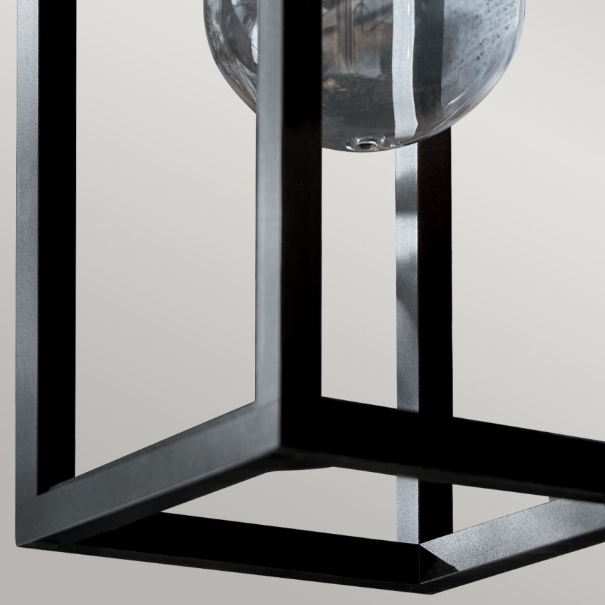 Kichler - Outdoor wall light HONE 1xE27/60W/230V IP44 black