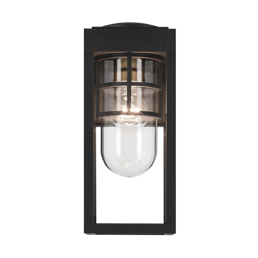 Kichler - Outdoor wall light HONE S 1xE27/60W/230V IP44 black