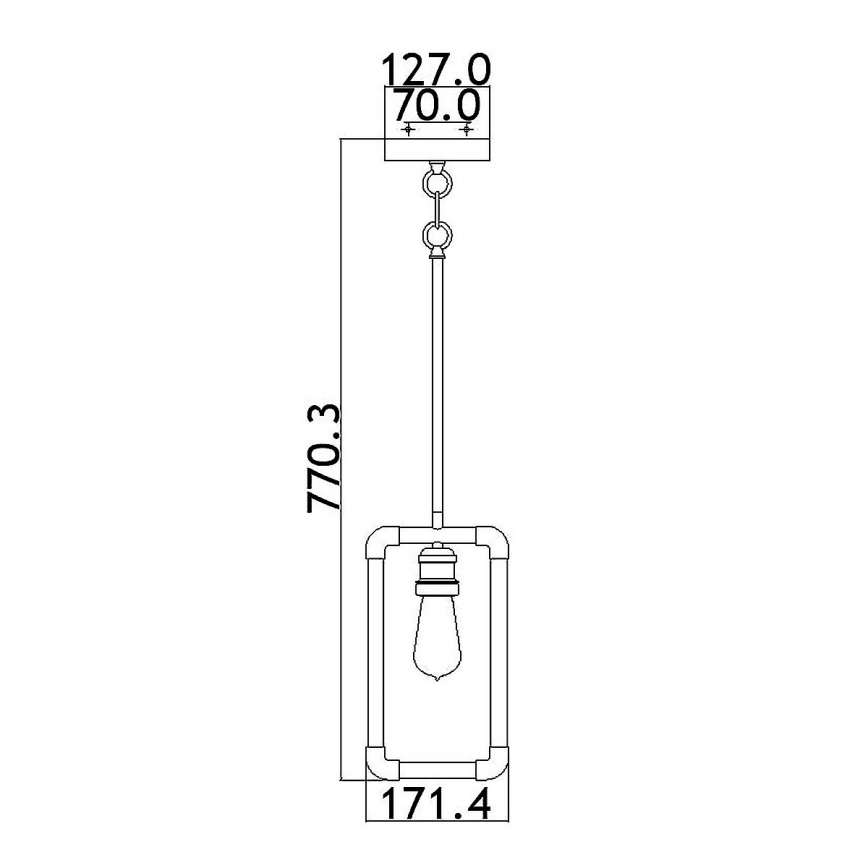 Kichler - Chandelier on a pole IMAHN 1xE27/60W/230V