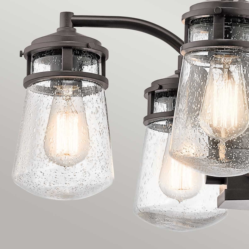 Kichler - Outdoor chandelier on a pole LYNDON 5xE27/60W/230V IP44