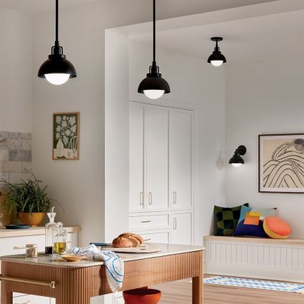 Kichler - Wall lamp NIVA 1xE27/40W/230V black