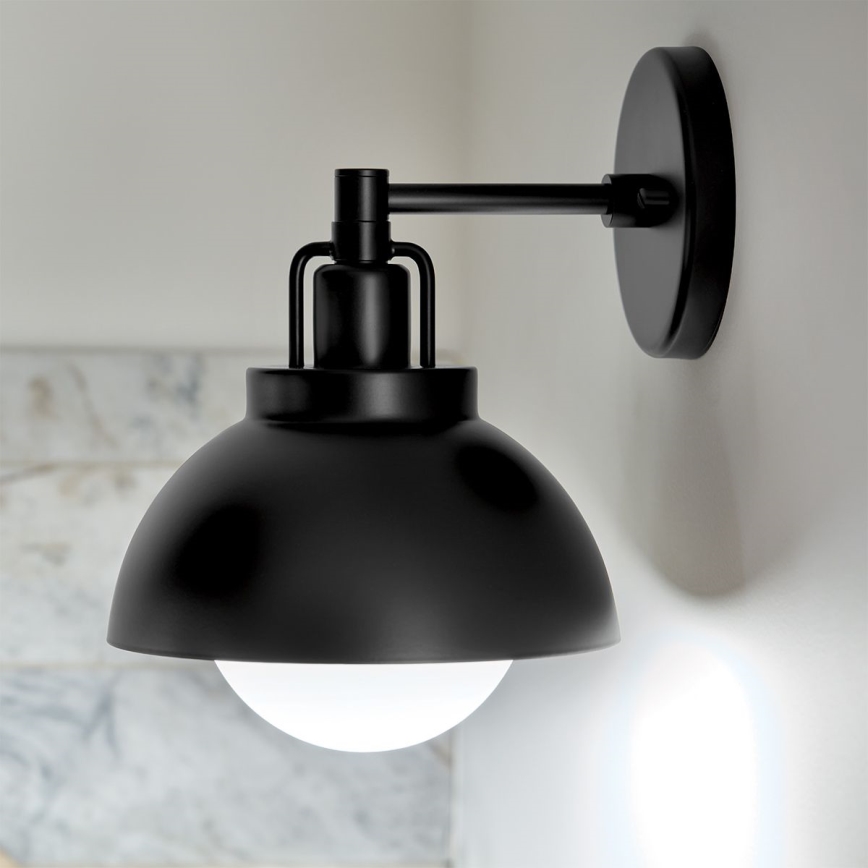 Kichler - Wall lamp NIVA 1xE27/40W/230V black