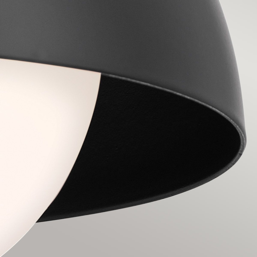 Kichler - Wall lamp NIVA 1xE27/40W/230V black