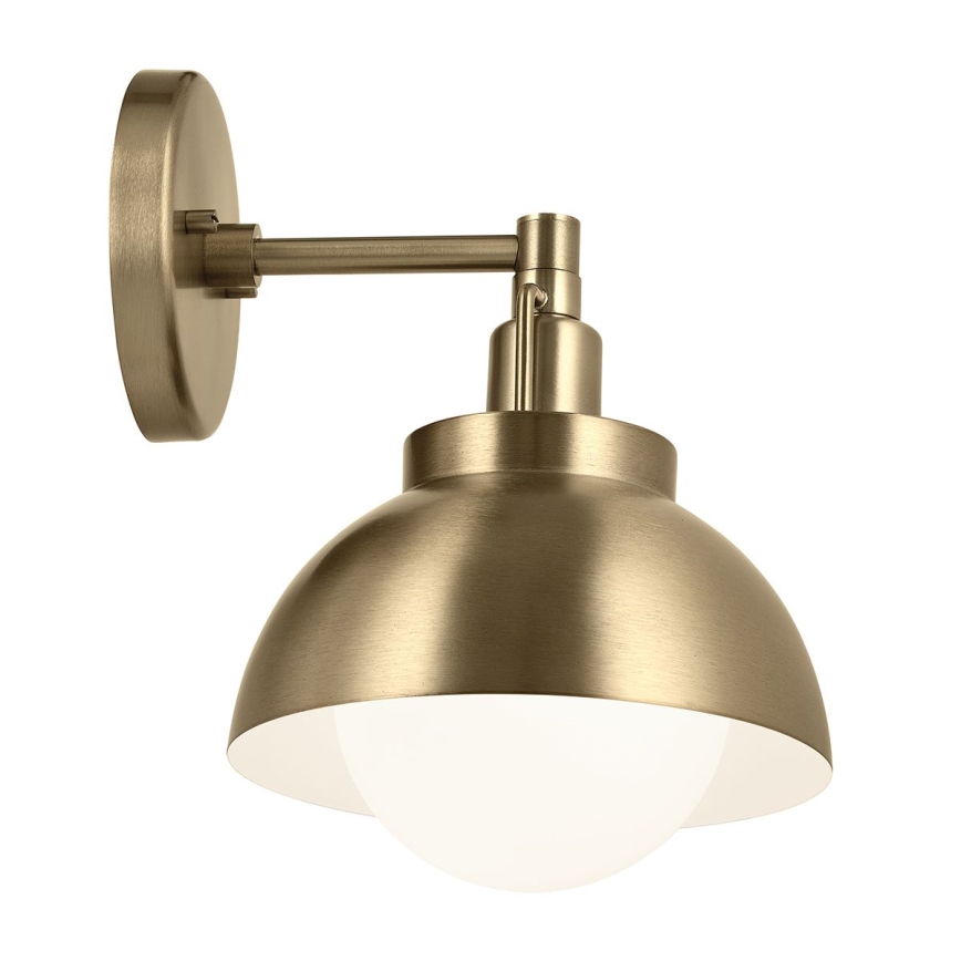 Kichler - Wall lamp NIVA 1xE27/40W/230V brass