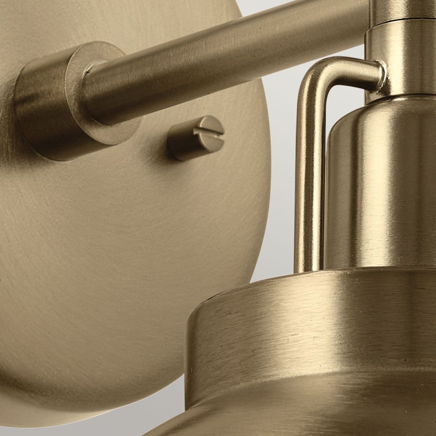 Kichler - Wall lamp NIVA 1xE27/40W/230V brass