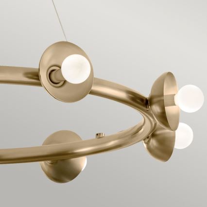Kichler - PALTA cable-suspended chandelier 9xE14/40W/230V, gold finish