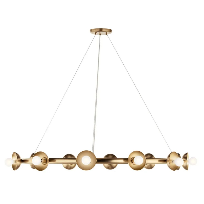 Kichler - PALTA cable-suspended chandelier 9xE14/40W/230V, gold finish