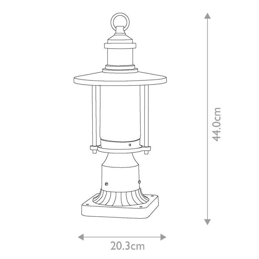 Kichler - Outdoor lamp RIVERWOOD 1xE27/60W/230V IP44 black
