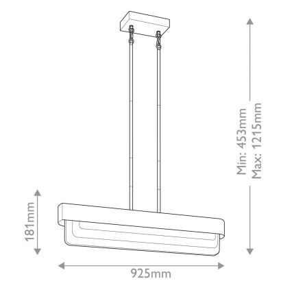 Kichler - SERENE LED Rod-Mounted Chandelier LED/40W/230V, Gold