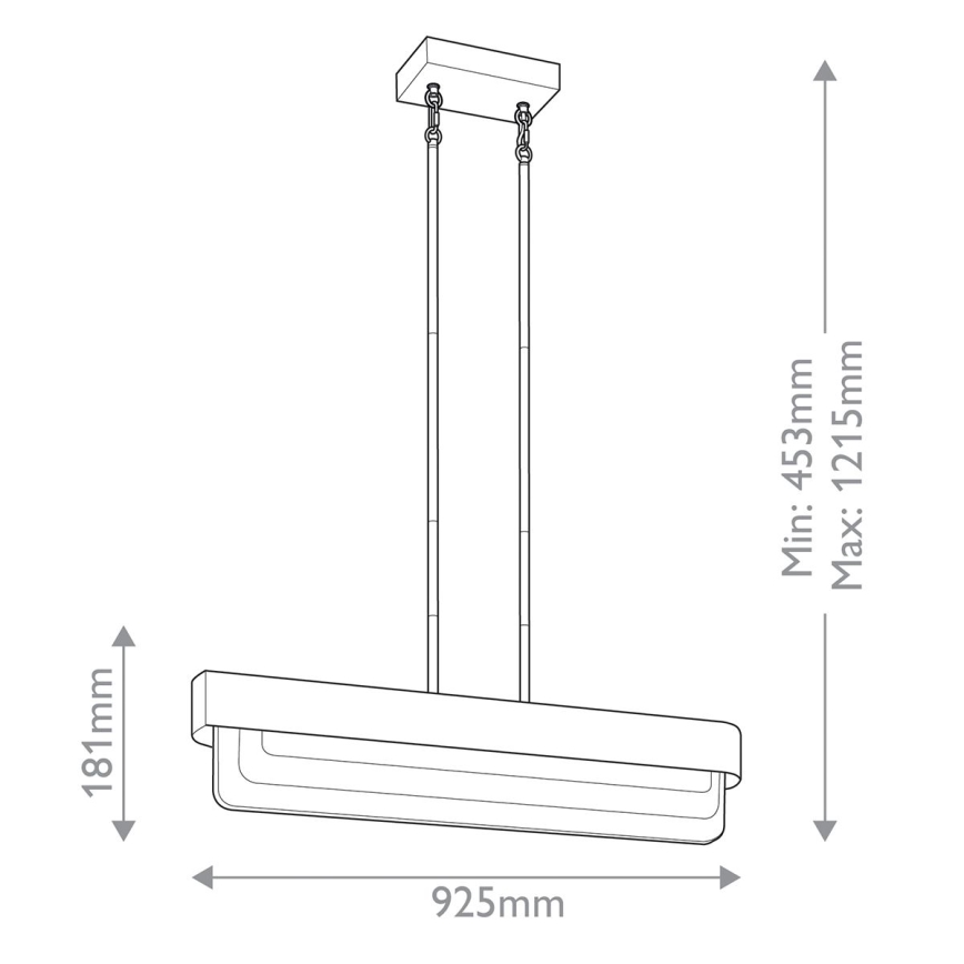Kichler - SERENE LED Rod-Mounted Chandelier LED/40W/230V, Gold