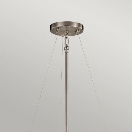 Kichler - Chandelier on a pole SILVER CORAL 3xE27/100W/230V matte chrome