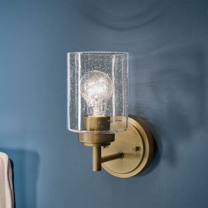 Kichler - Wall lamp WINSLOW 1xE27/60W/230V brass