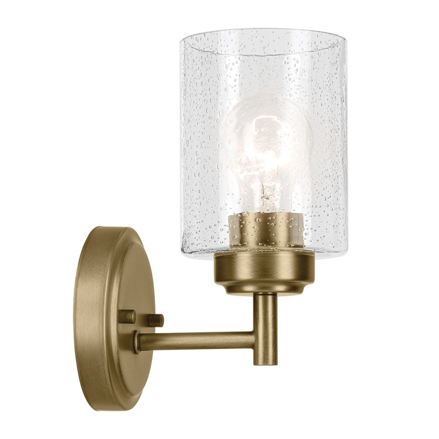 Kichler - Wall lamp WINSLOW 1xE27/60W/230V brass