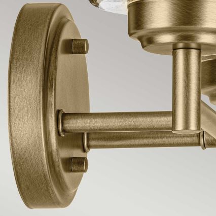 Kichler - Wall lamp WINSLOW 2xE27/60W/230V brass