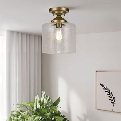 Kichler - Ceiling light WINSLOW 1xE27/60W/230V d. 21,6 cm brass