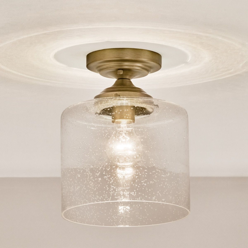 Kichler - Ceiling light WINSLOW 1xE27/60W/230V d. 21,6 cm brass