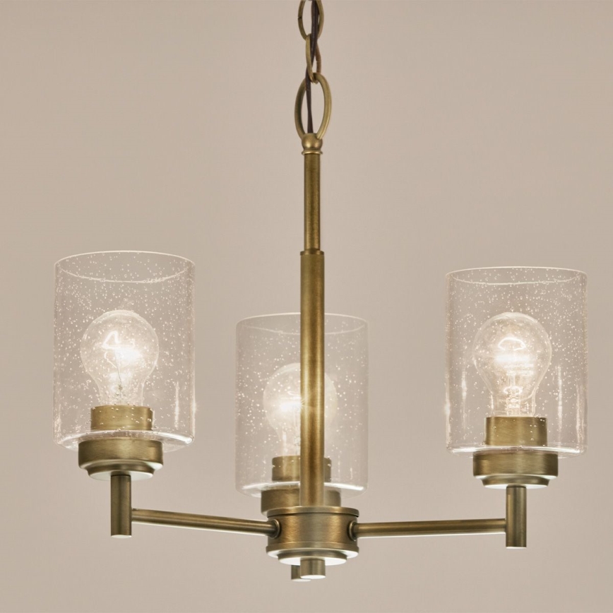 Kichler - Chandelier on a chain WINSLOW 3xE27/60W/230V d. 45,8 cm brass